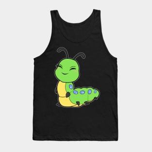 Cute Caterpillar Comic Tank Top